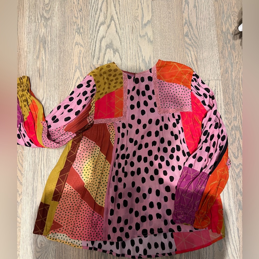 Printed Anthropologie Blouse